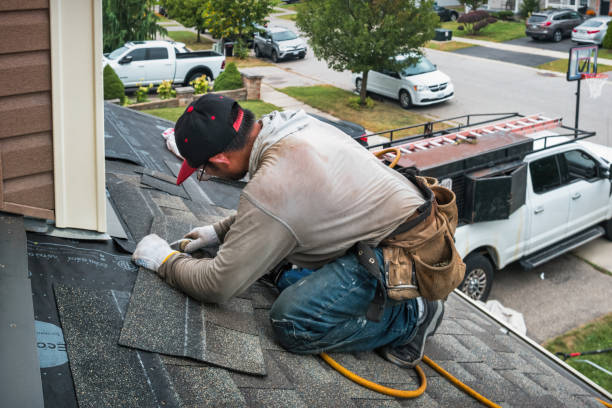Professional Roof Replacement technician working in Rosman, NC